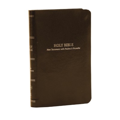 KJV Pocket New Testament With Psalms & Proverbs, Brown