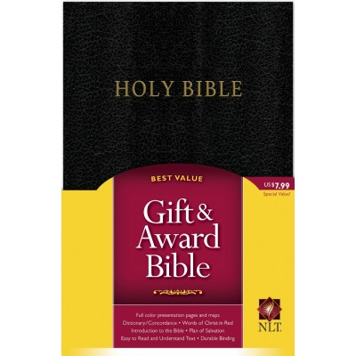 NLT Gift And Award Bible, Black